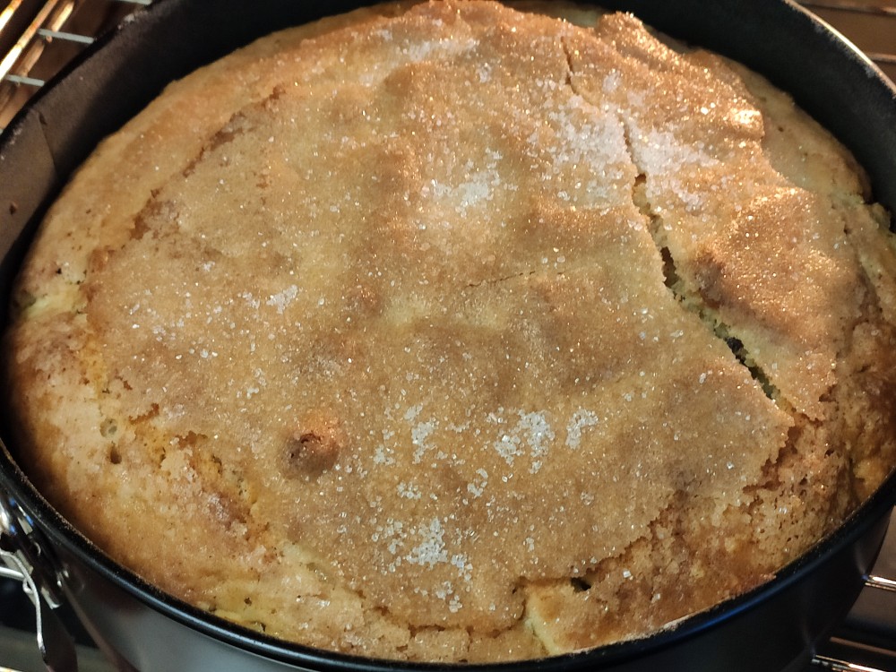 Ирландский яблочный пирог с заварным кремом