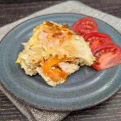 Сочная запеканка из куриной грудки