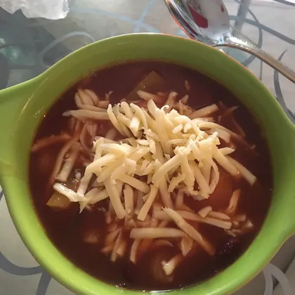 Тосканский суп из фасоли с пастой и розмарином