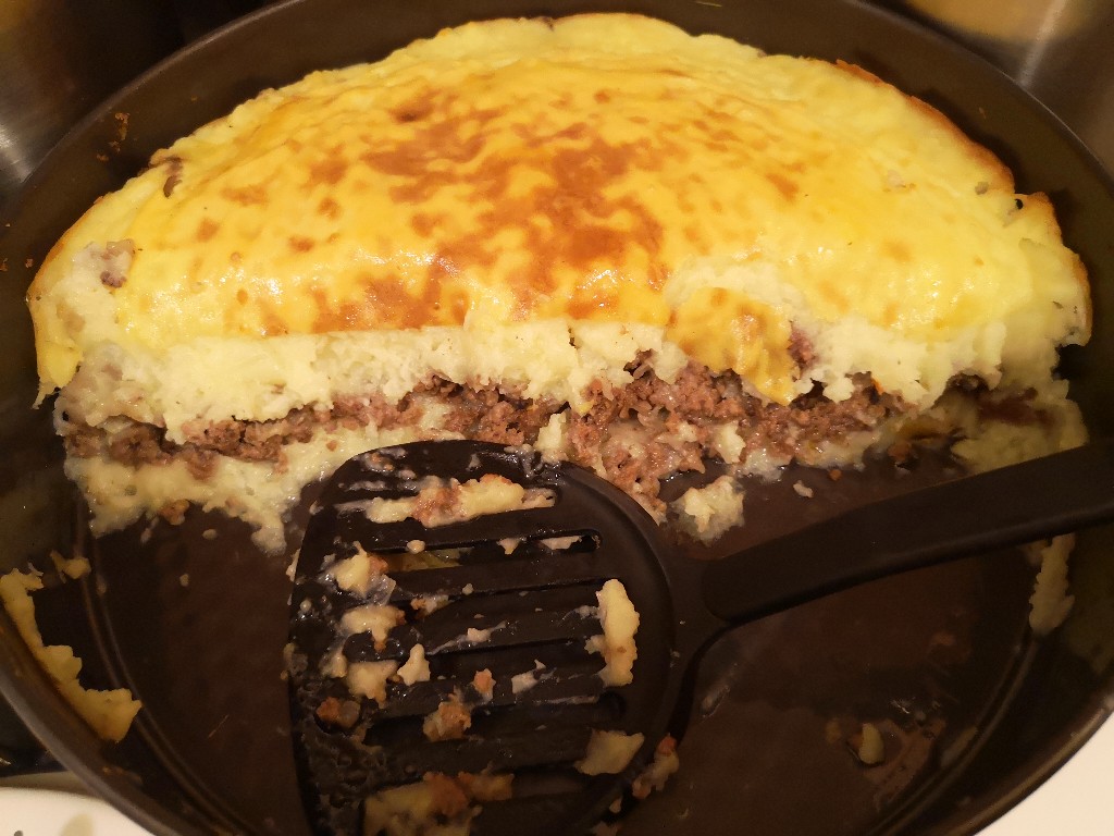 Картофельная запеканка с мясным фаршем