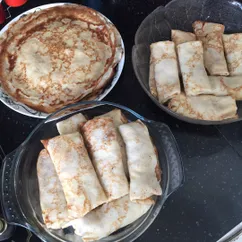 Блинчики с мясом и с творогом 🥞