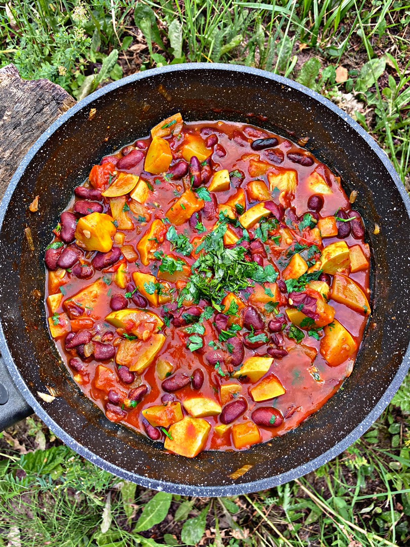 Кабачки с фасолью в томатном соусе 😋