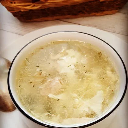 Суп с лапшой или 'кудрявый' суп