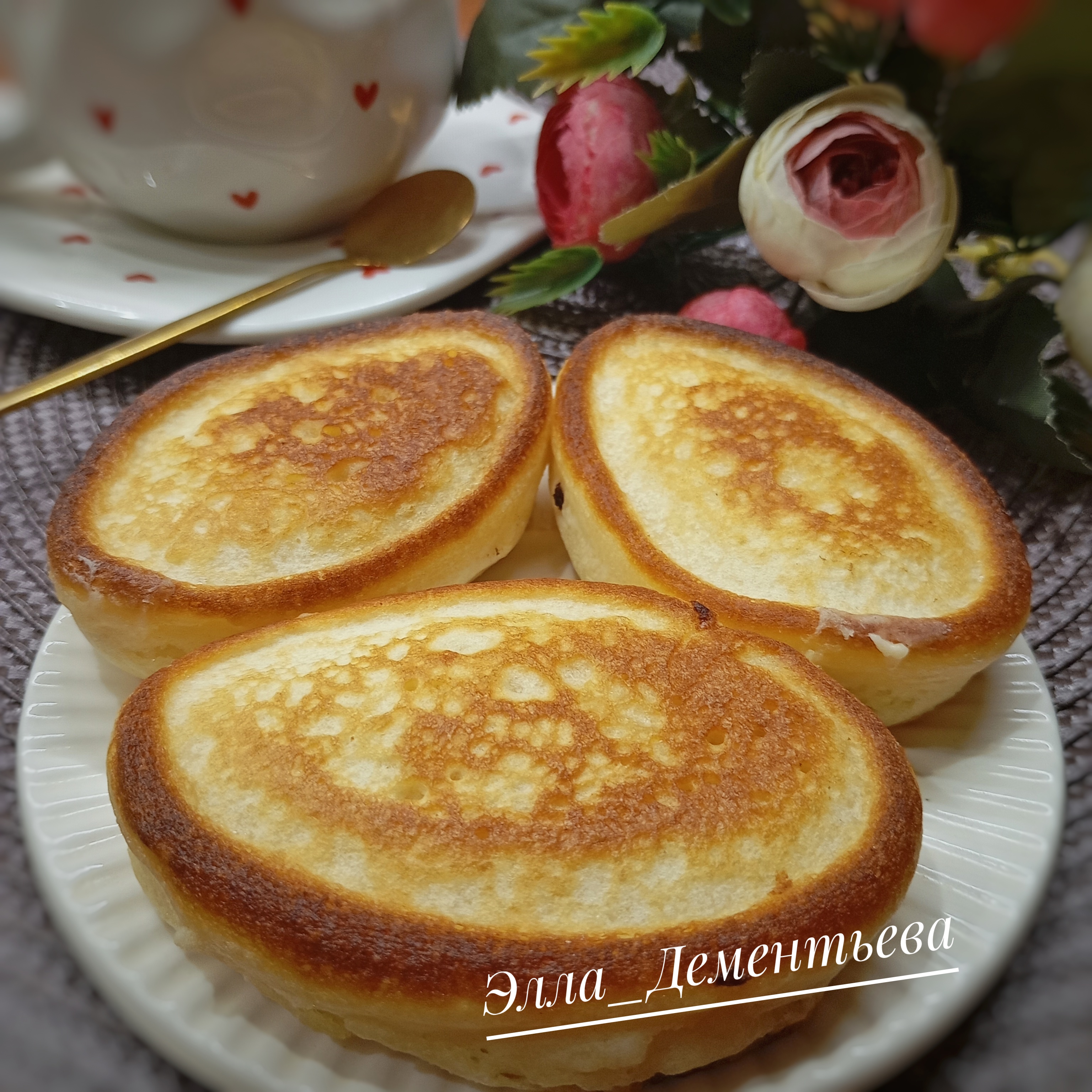 Пышные оладьи на сметане