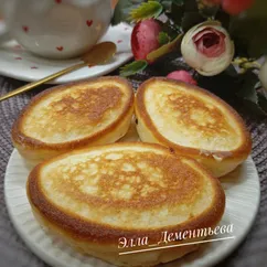 Пышные оладьи на сметане