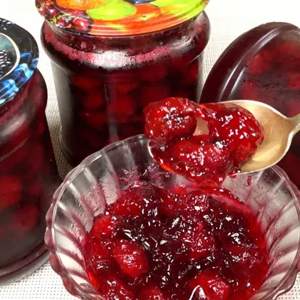 Вишня в желе на зиму | Cherries in jelly for the winter