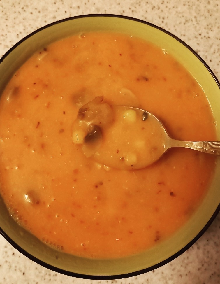 Тыквенный суп с грибами