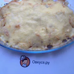 Мясо по-французски с помидорами