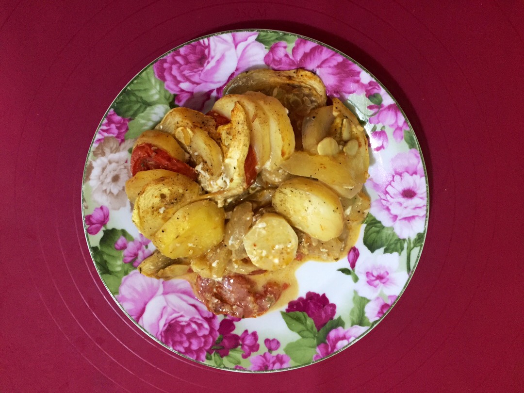 Омлет из кабачков и помидор в духовке