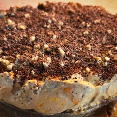 Торт без выпечки с бананом