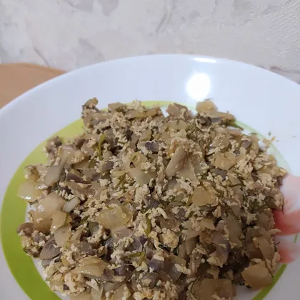 Начинка из тофу и грибов для пирожков/вареников (веган)