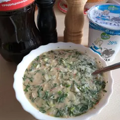 Окрошка с редькой