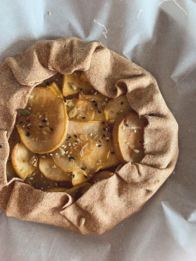 Веганская галета с яблоками и грушей❤️