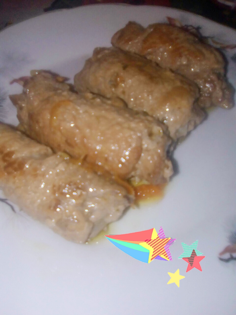 Рулетики из свинины