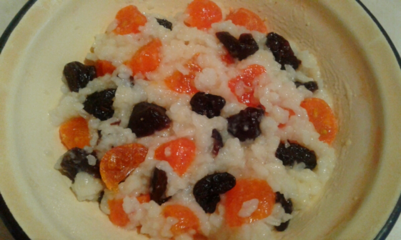 Рис с сухофруктами и стевией