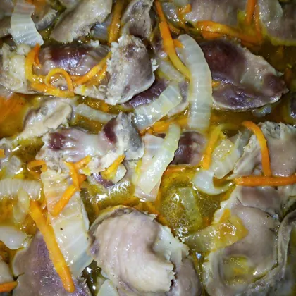 Жареные куриные желудки — пикантный рецепт