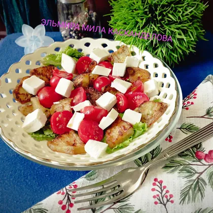 Салат с баклажанами и творожным сыром