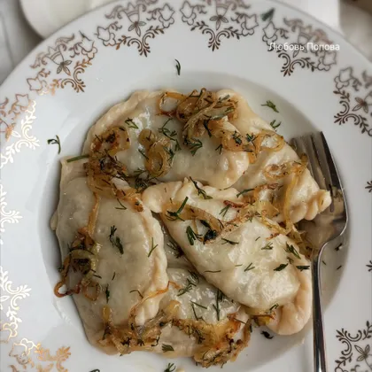 Вареники с картофелем и грибами на заварном тесте