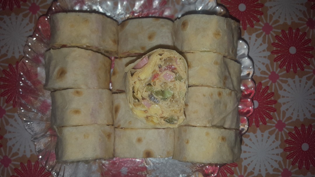 Закусочные рулетики из лаваша