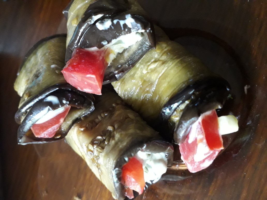 Роллы из баклажанов – простой и вкусный рецепт, как приготовить пошагово