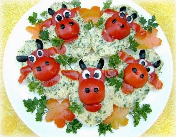 Бутерброды «Веселая коровка»