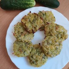 Драники из картофеля и кабачка в духовке без яиц