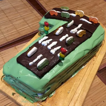 Бисквитный торт ко дню рождения | Торт-цифра 7