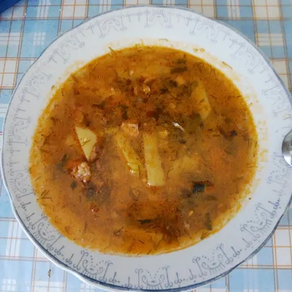 Рыбный суп с томат.пастой