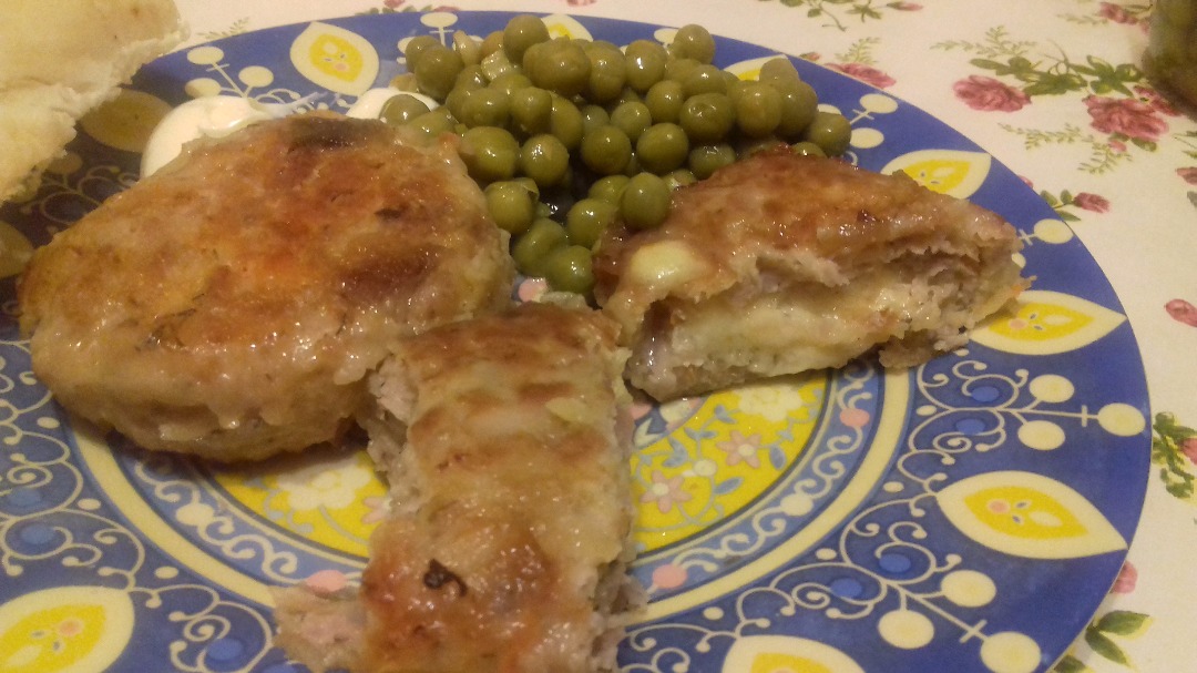 Котлеты с сыром и картофелем