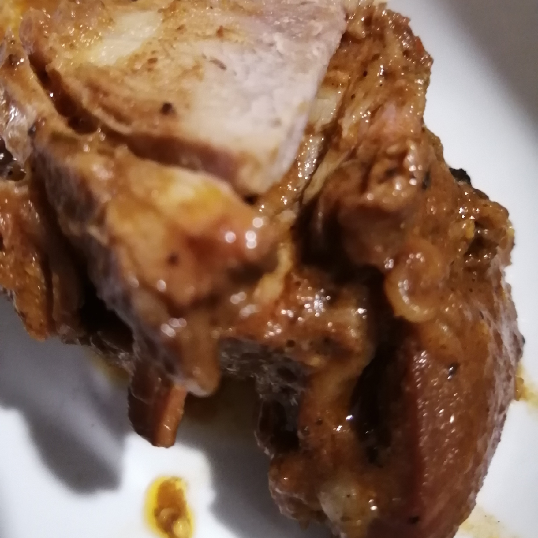 Свинина в медово - горчичном соусе "Мужской праздник"