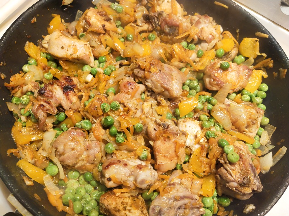 Курица с овощами