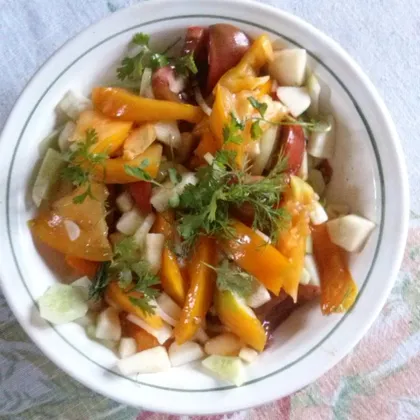 Фруктово-овощной салат "Радуга"