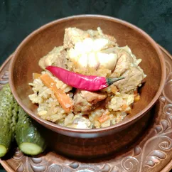 Вкусный плов со свининой