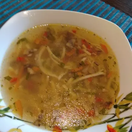Суп с грибами