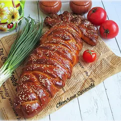 Сдобный пирог с консервами