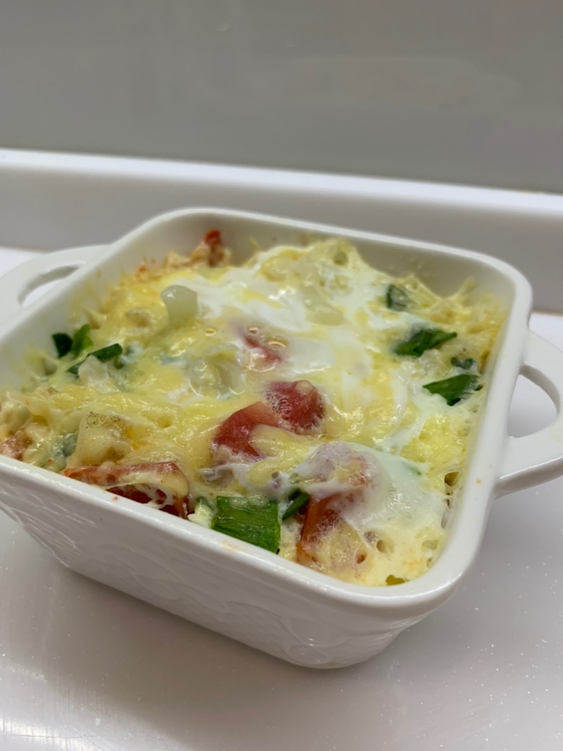 Омлет с цветной капустой в микроволновке 😋