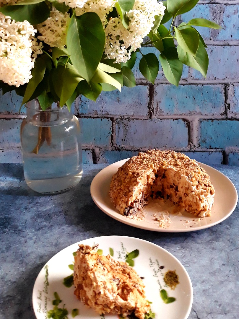 Пряничный торт с грецкими орехами 🍰