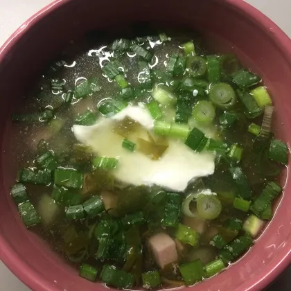 Холодный суп со щавелём