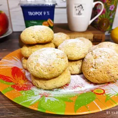 Печенье творожное с корицей