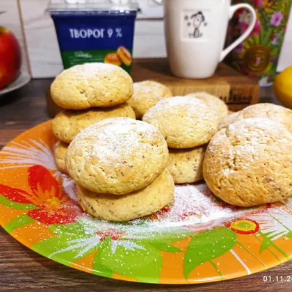 Печенье творожное с корицей