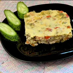 Запеканка с индейкой и овощами