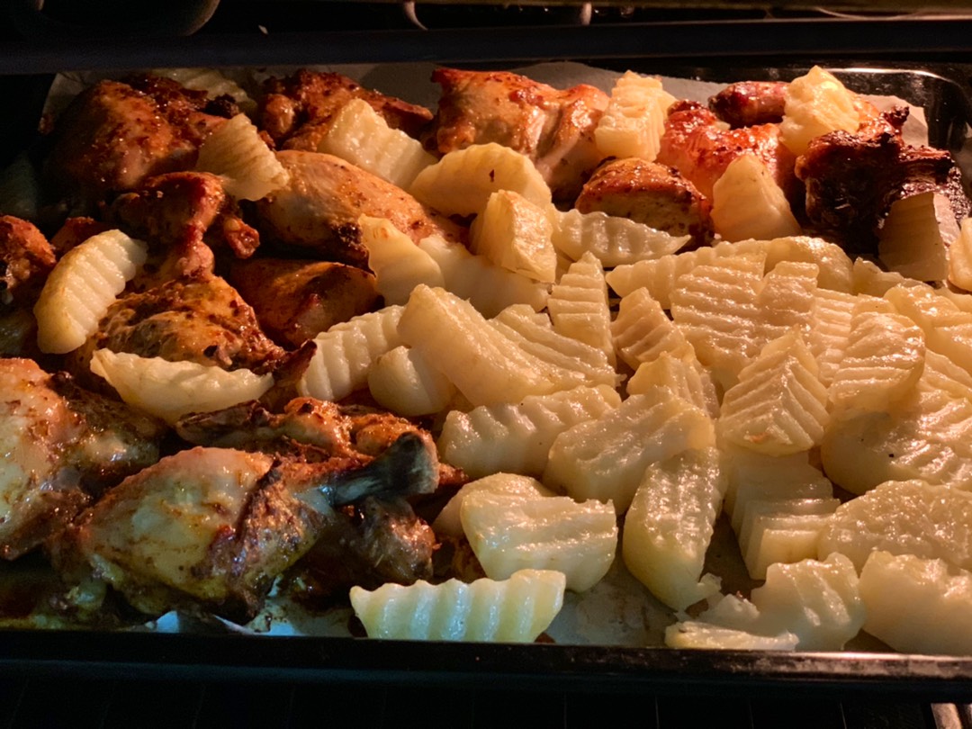 Курочка маринованная с картошкой