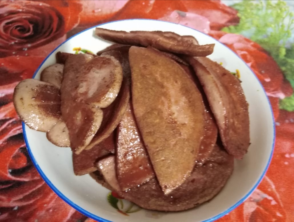 Жареная колбаса