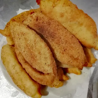Жареные пирожки с картофелем во фритюре.✌️