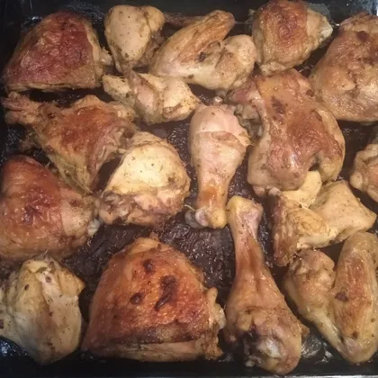 Курица жареная в духовке