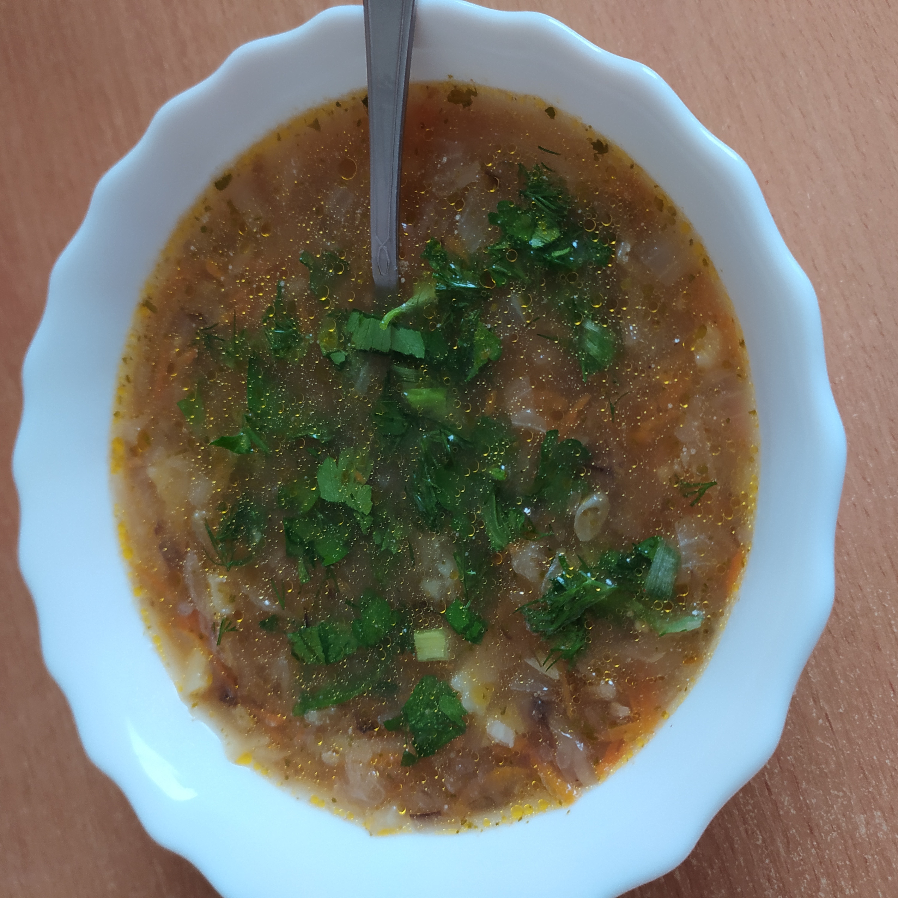 Суп с квашеной капустой с грибами 