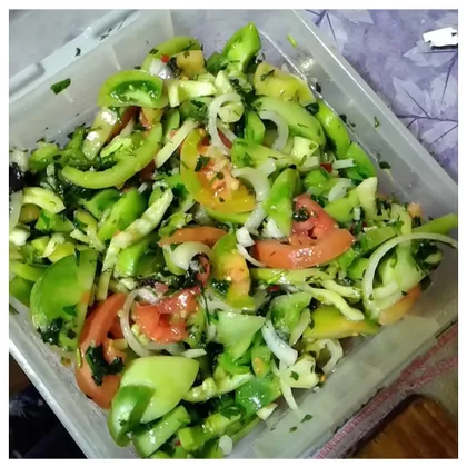 Салат с зелёных помидор 👌