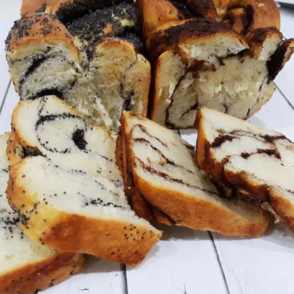 Десертый хлеб с маком и корицей