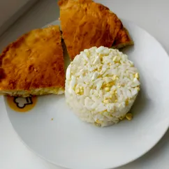 Пирог с рисом и яйцом 🥧