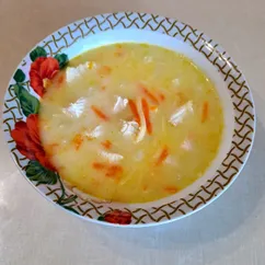 Куриный сырный суп